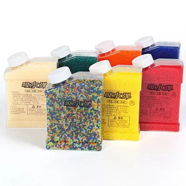 APROX 20000 Pcs Water Beads Mix Color Crystal Mud Hydrogel Gel Polymer Jelly Balls Home Decor Hydroponics Rainbow Bottle