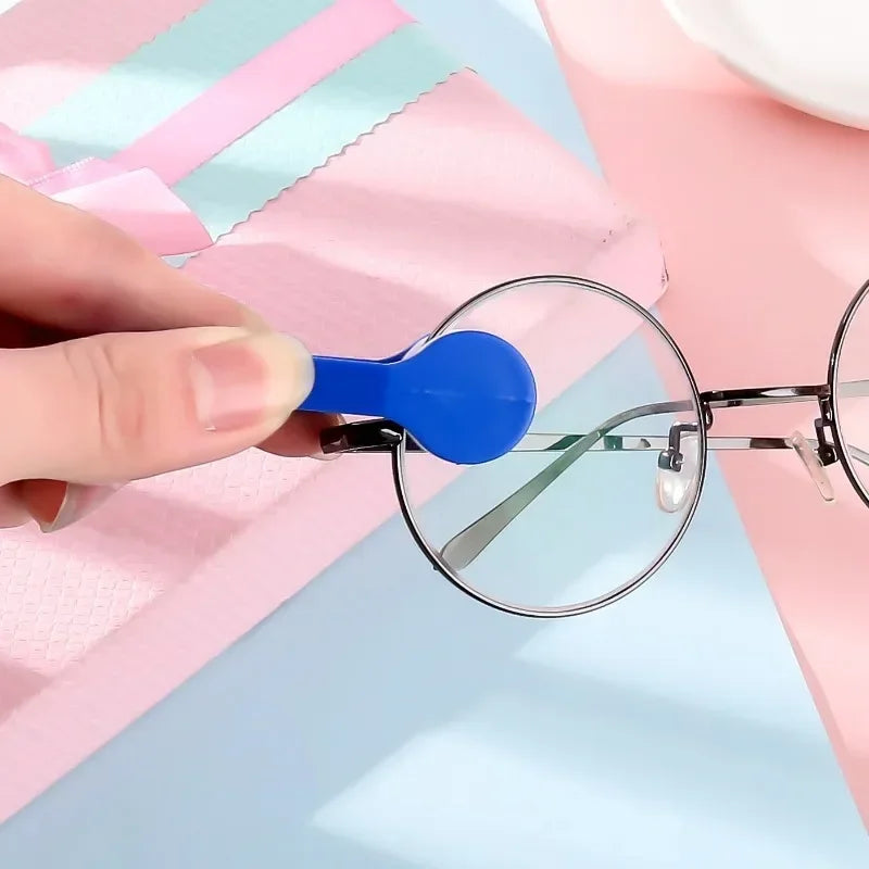 Mini Eyeglass Sunglasses Microfiber Spectacles Cleaner Soft Brush