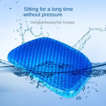 Non Slip Egg Sitter Gel Seat Cushion Soft Sitting Support Pad Cushion For Car And Office Chair Seat Pads Breathable Honeycomb Bike Seat Foam